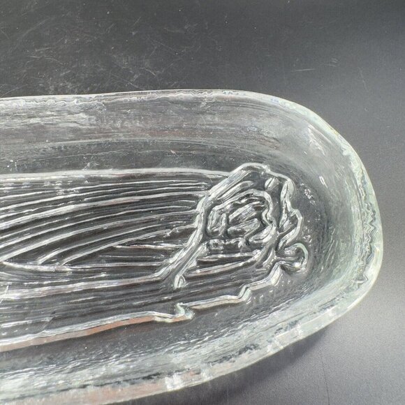 Pilgrim Glass Condiment Relish Serving Dish Tray Celery Clear Heavy Dish - Picture 6 of 12